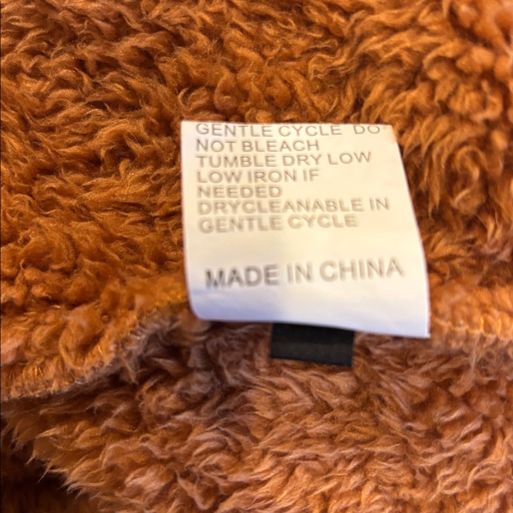 Cozy Tan Teddy Coat - Picture 7 of 7